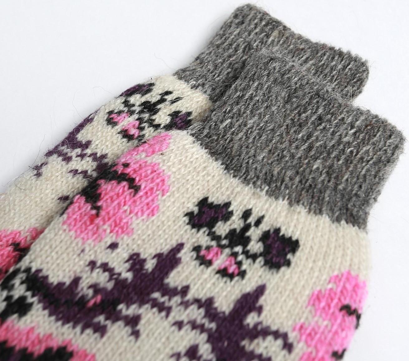 Носки женские шерстяные, цвет белый, размер 23