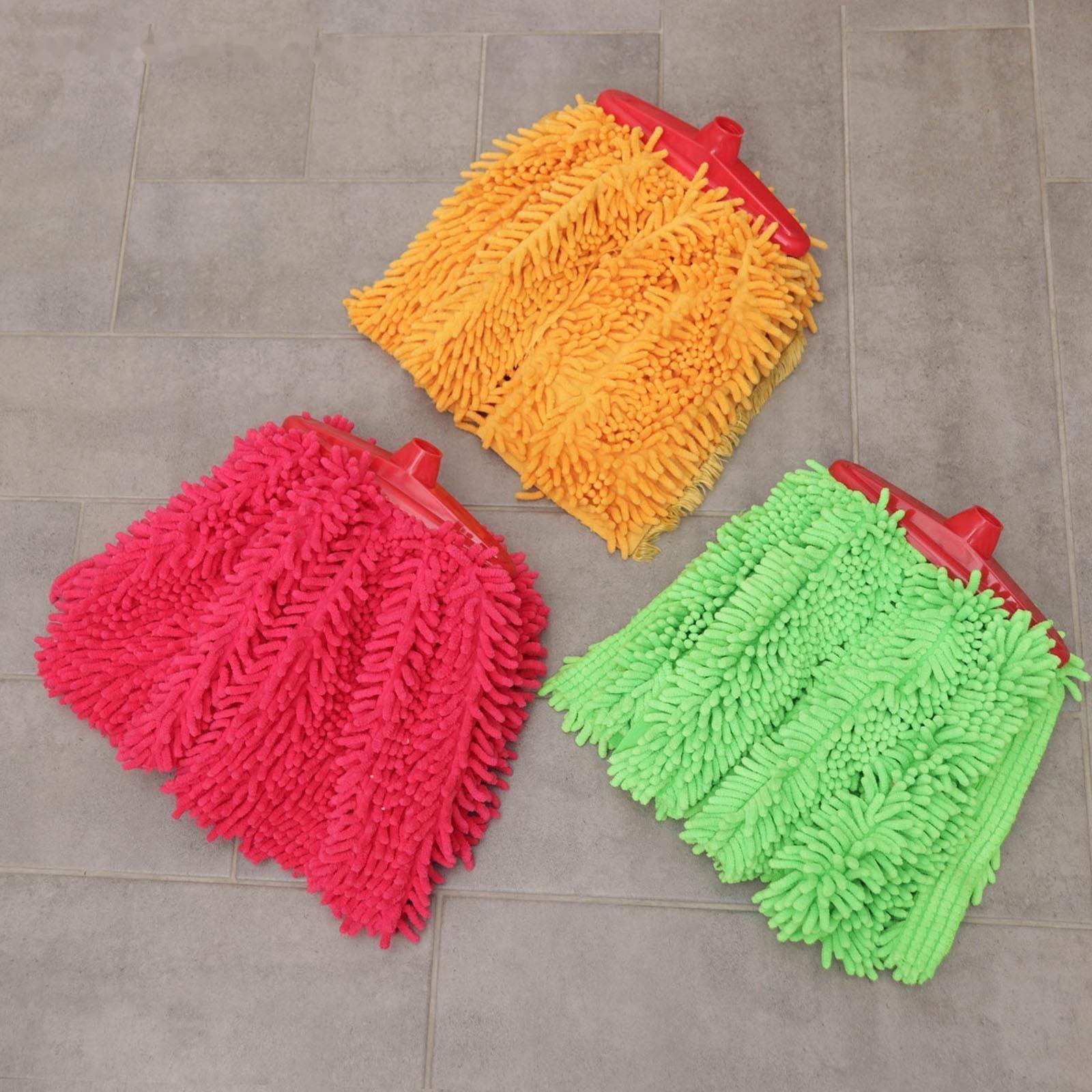 Насадка для швабры удлинённая ленточная, микрофибра букли, 350 гр, цвет МИКС