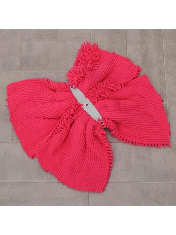 Насадка для швабры удлинённая ленточная, микрофибра букли, 350 гр, цвет МИКС