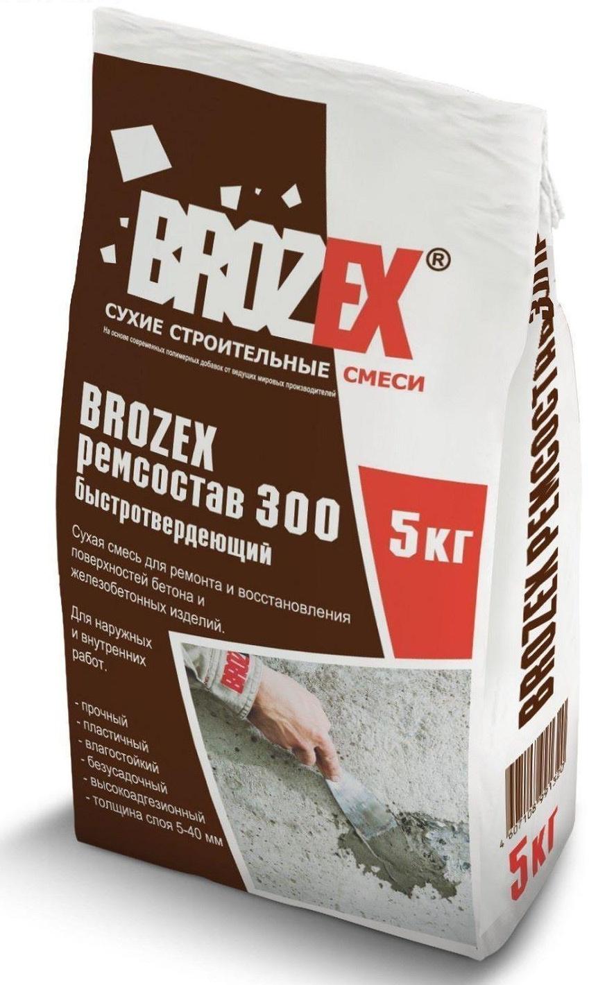 Сухая смесь для ремонта и восстановления бетона и железобетонных изделий Brozex 