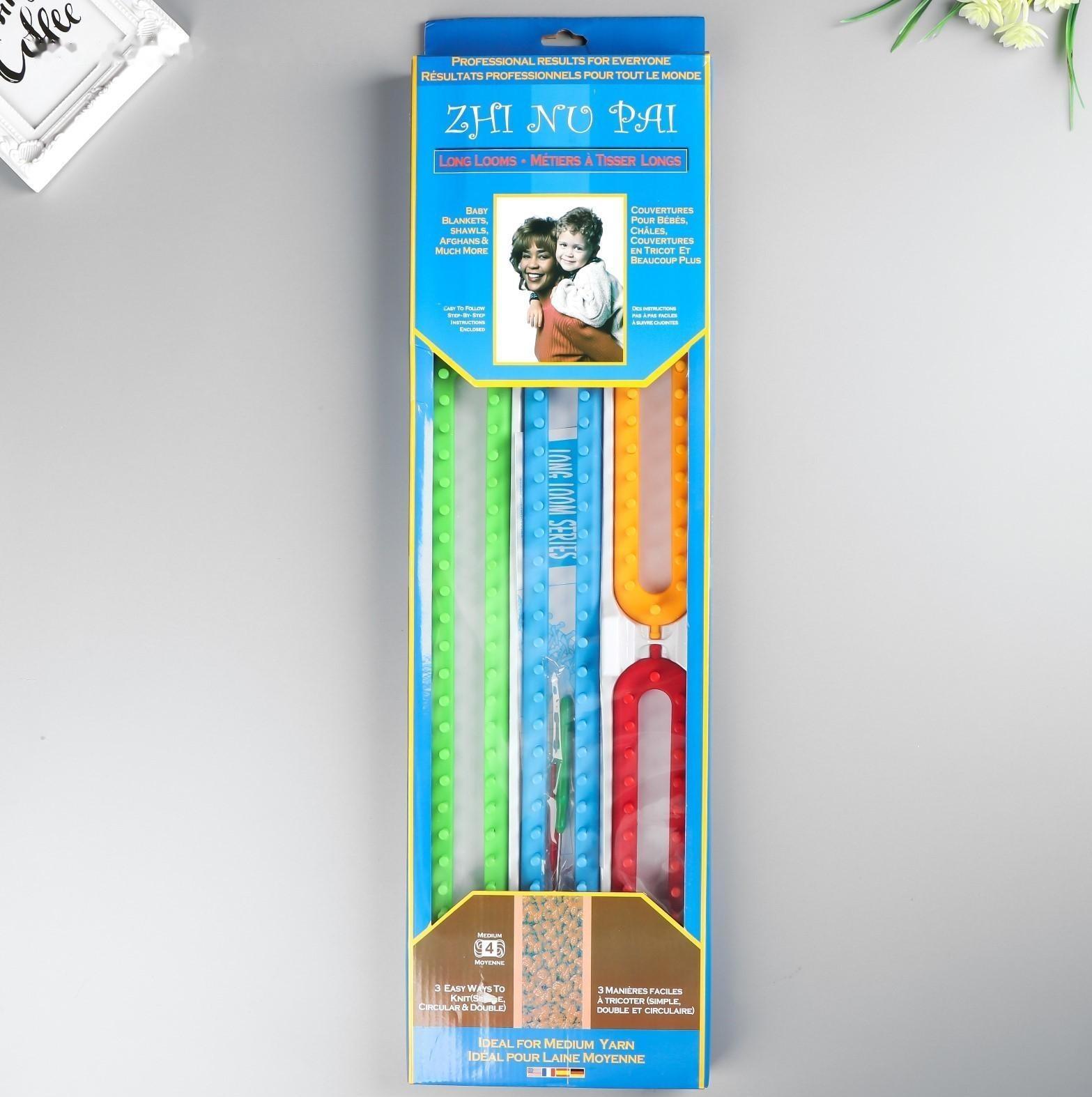 Набор устройств для вязания 4 шт крючок,игла в компл. 25х5х3см,36,5х5х3см,47х5х3см,57х5х3см