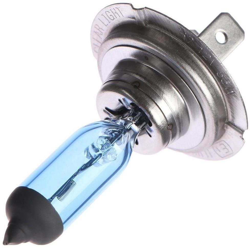 Лампа автомобильная Clearlight WhiteLight, H7, 12 В, 55 Вт, набор 2 шт