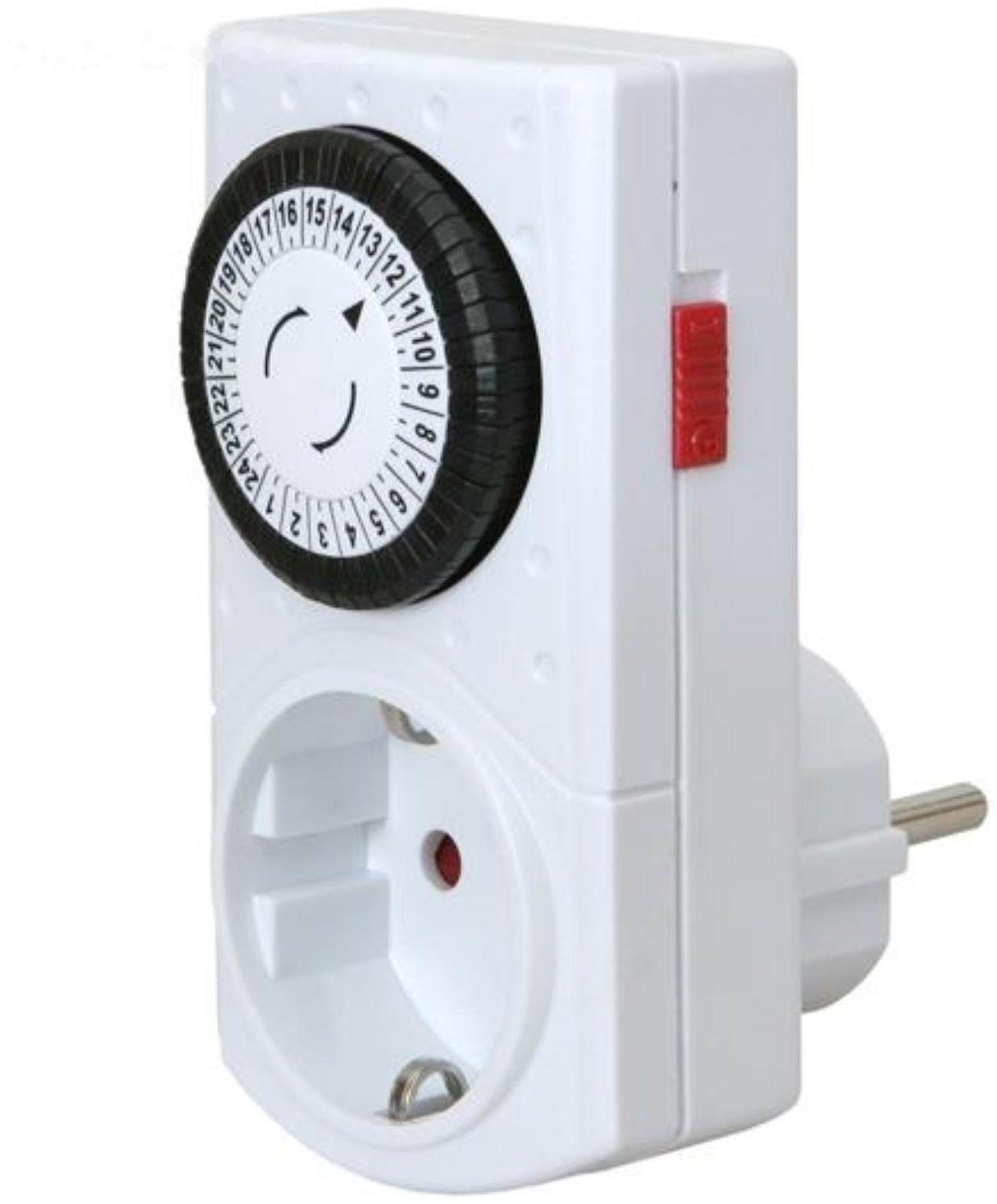 Таймер REV механический с принудительным вкл. и отключением на 24 часа с интрвалом 30мин