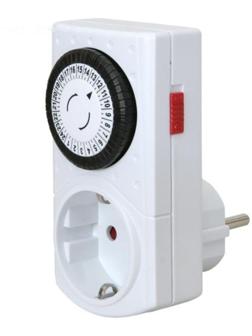 Таймер REV механический с принудительным вкл. и отключением на 24 часа с интрвалом 30мин