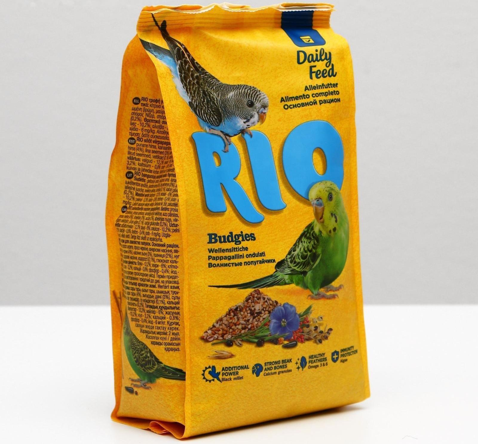 Корм RIO для волнистых попугаев, 500 г