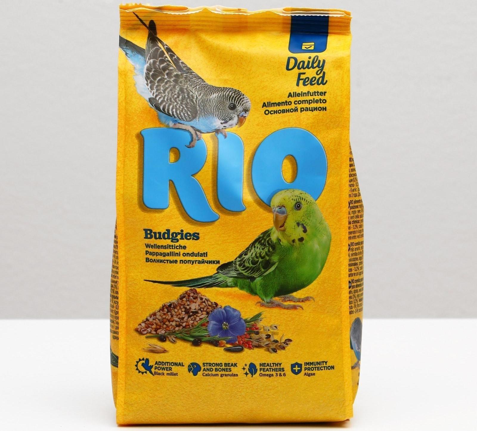 Корм RIO для волнистых попугаев, 500 г