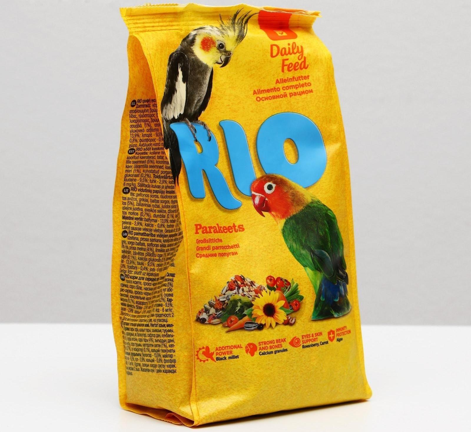 Корм RIO для средних попугаев, 500 г