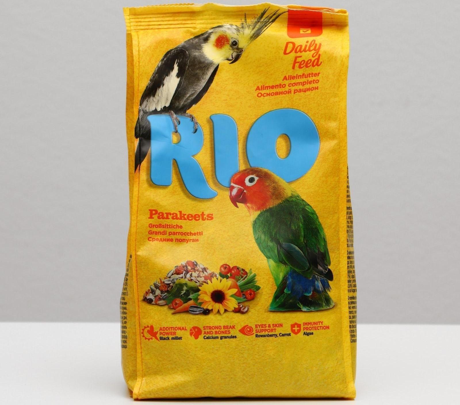 Корм RIO для средних попугаев, 500 г