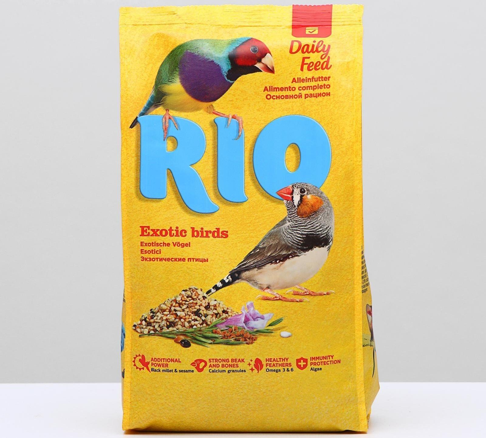 Корм RIO для экзотических птиц (амадины, астрильды и другие виды ткачиков), 500 г