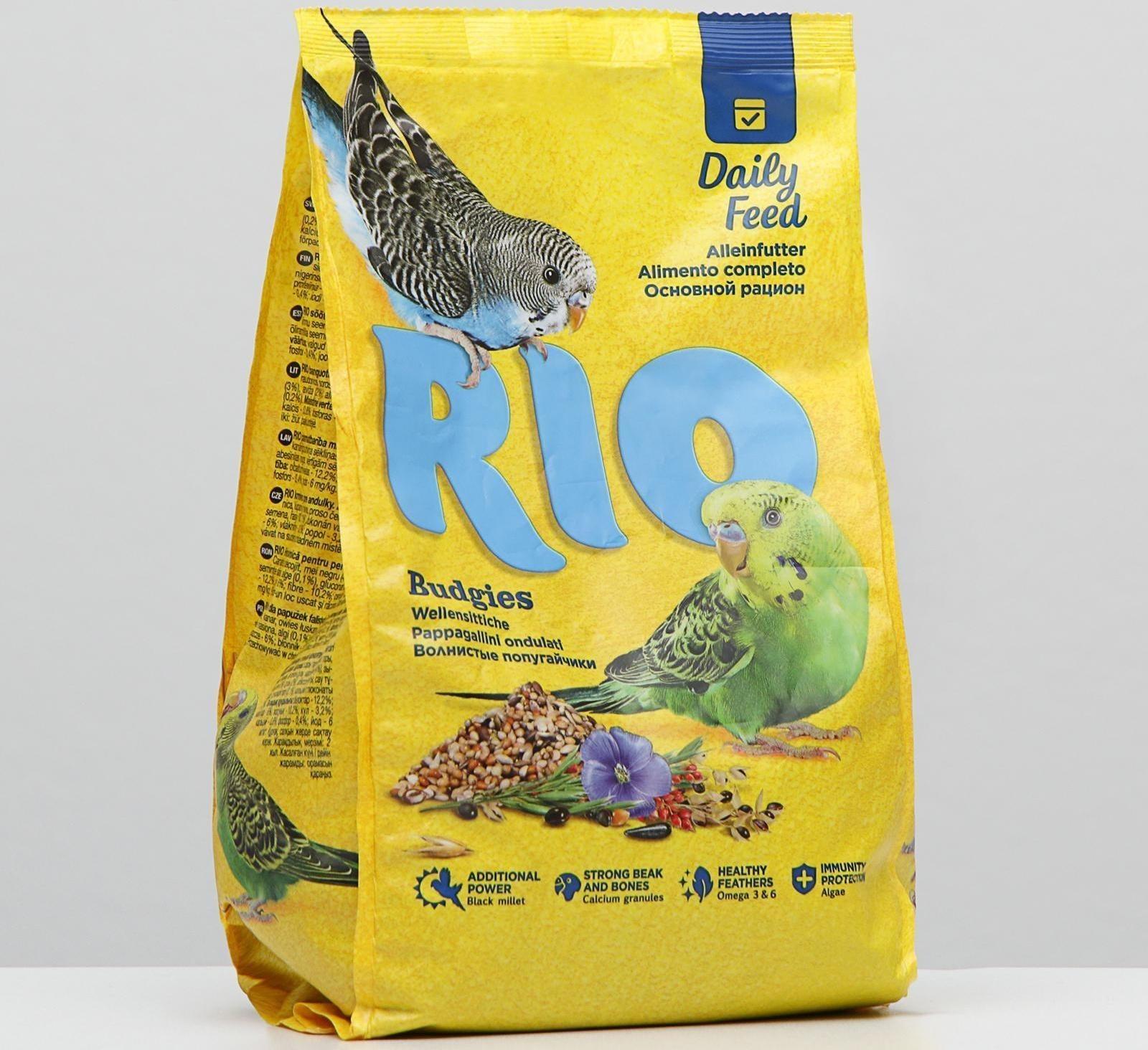 Корм RIO для волнистых попугаев, 1 кг