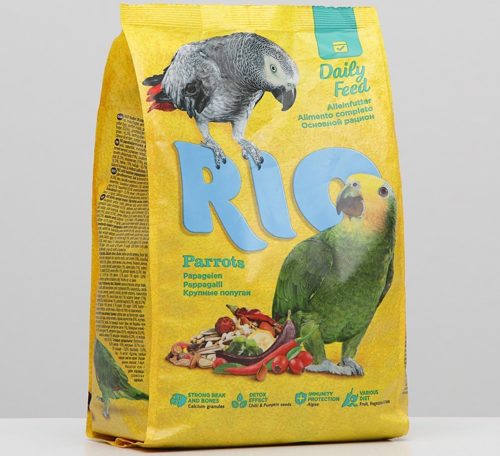 Корм RIO для крупных попугаев, 1 кг.