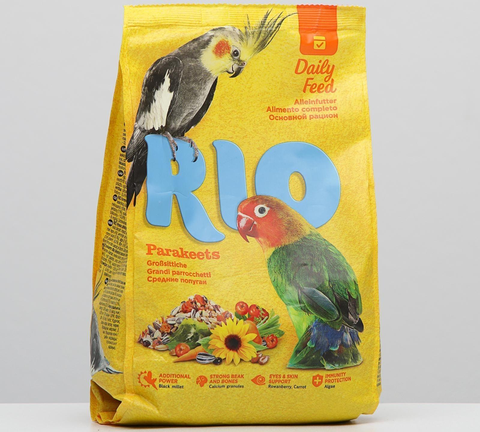 Корм RIO для средних попугаев, 1 кг