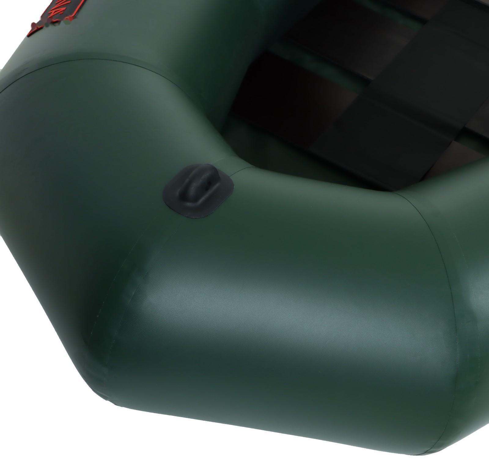 Лодка YUGANA R-260 PC ТР, реечная слань+транец, цвет олива