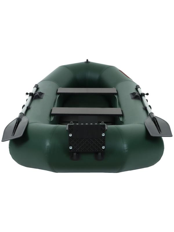 Лодка YUGANA R-260 PC ТР, реечная слань+транец, цвет олива