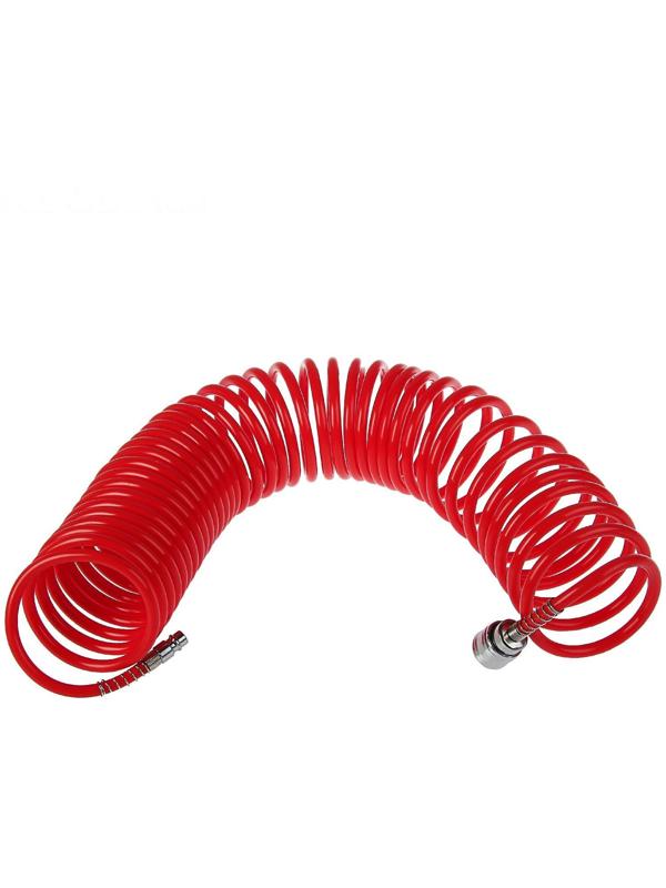 Шланг спиральный воздушный MATRIX, с быстросъемными соединениями, 1/4М, 10 м