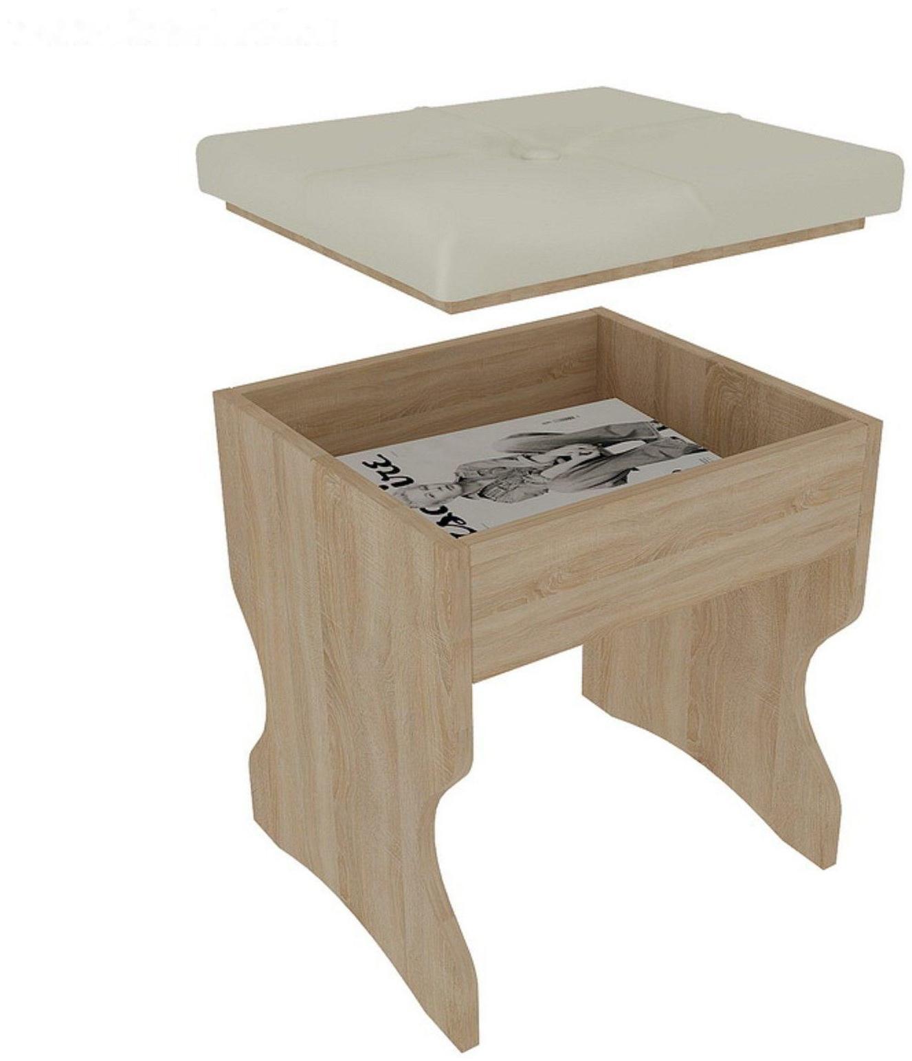 Пуф Виктория-1, 330х330х455, Дуб сонома