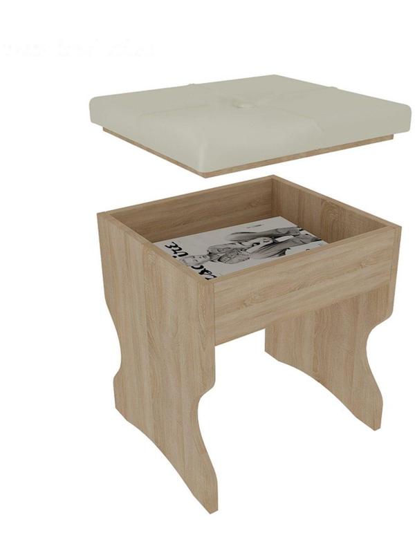 Пуф Виктория-1, 330х330х455, Дуб сонома