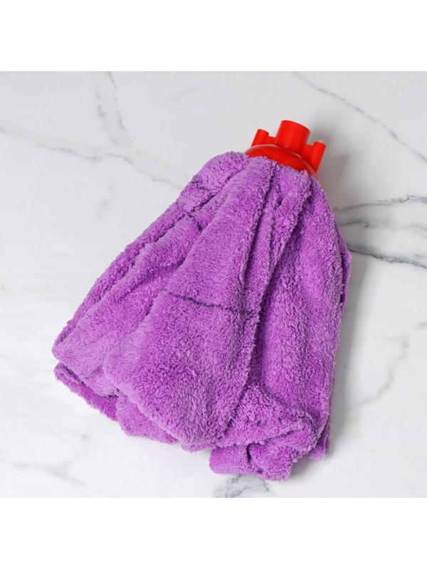 Насадка для швабры ленточная Доляна «Юбочка», микрофибра, 130 гр, цвет МИКС