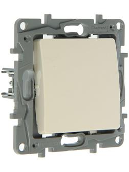 Переключатель Legrand Etika 672305, 10 А, 1 клавиша, скрытый, слоновая кость