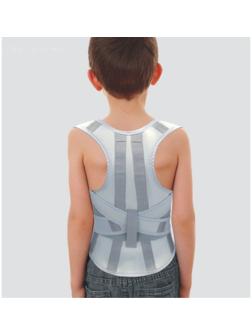Корректор осанки НТ-КР-028, усиленный, 4 ребра, размер XS, цвет серый