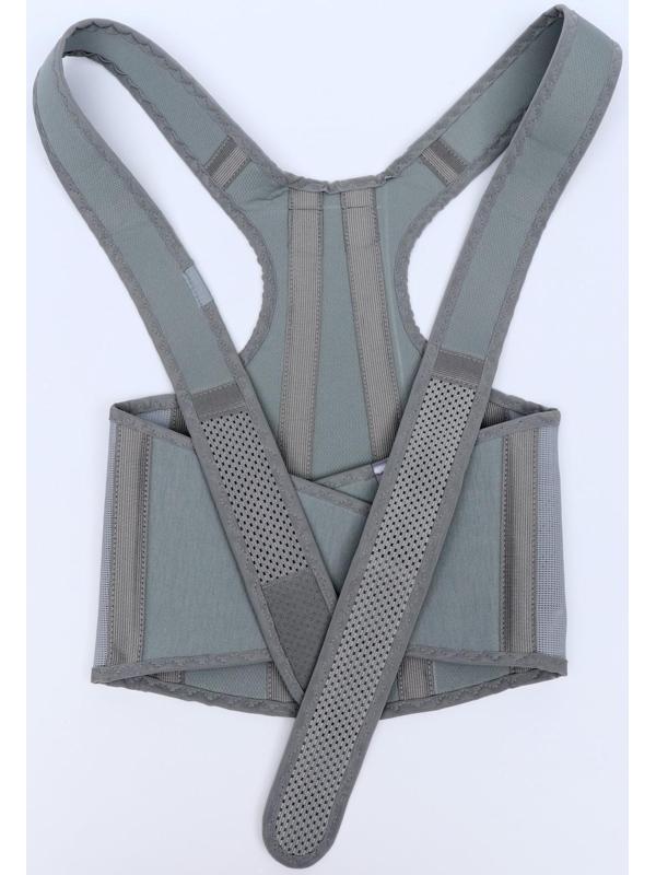 Корректор осанки НТ-КР-028, усиленный, 4 ребра, размер XS, цвет серый