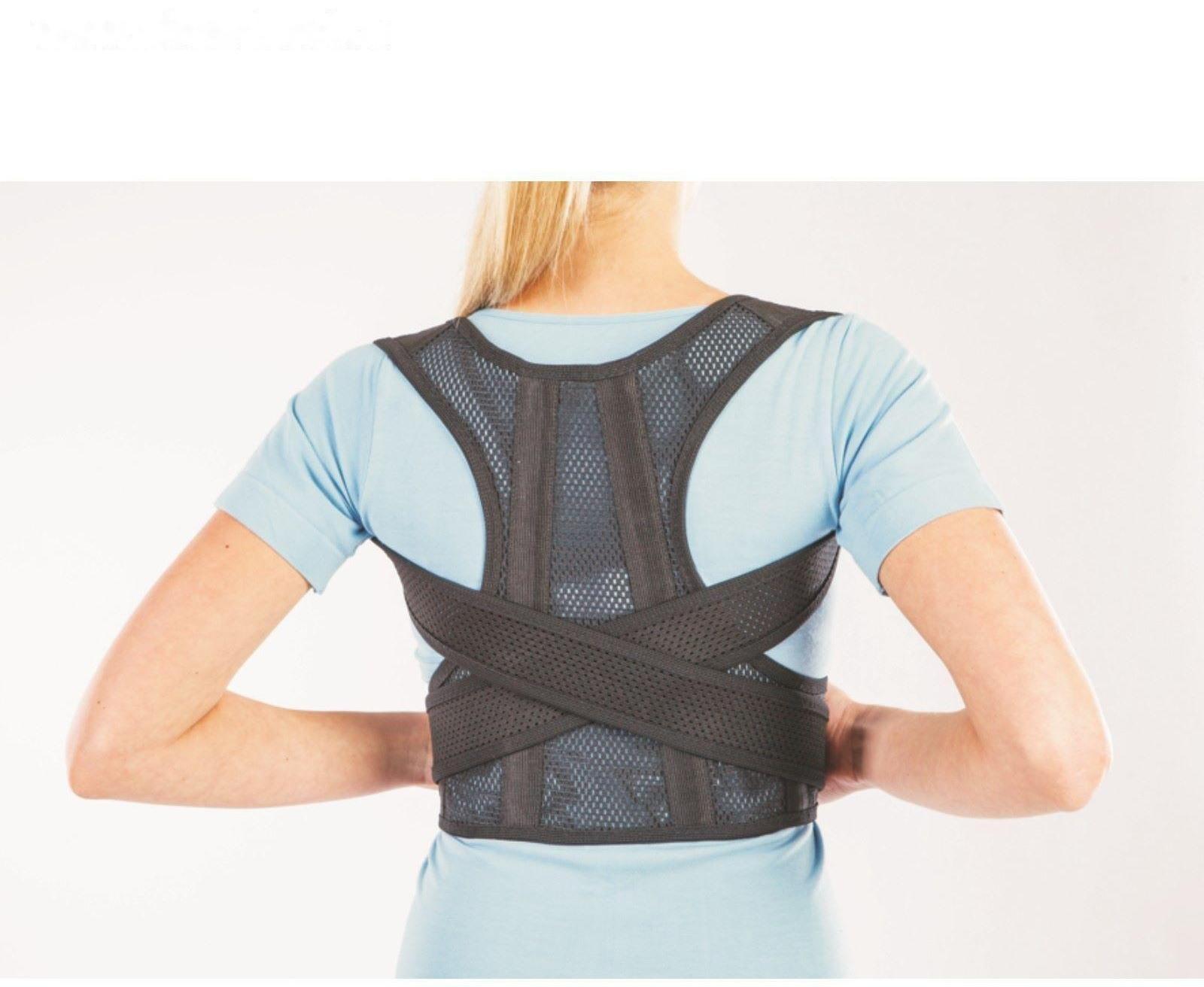 Корректор осанки НТ-КР-019, 2 ребра, размер L, цвет чёрный