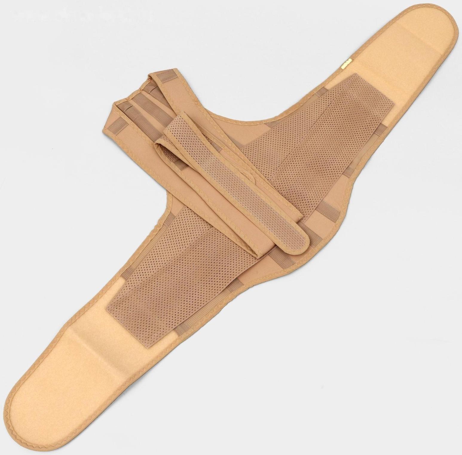 Корректор осанки НТ-КР-031, усиленный, 4 ребра, размер L, цвет бежевый