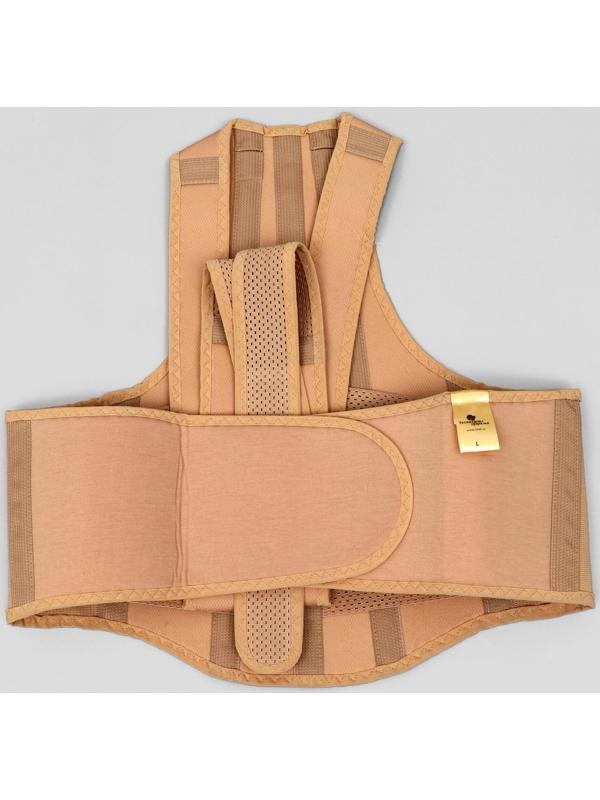 Корректор осанки НТ-КР-031, усиленный, 4 ребра, размер L, цвет бежевый