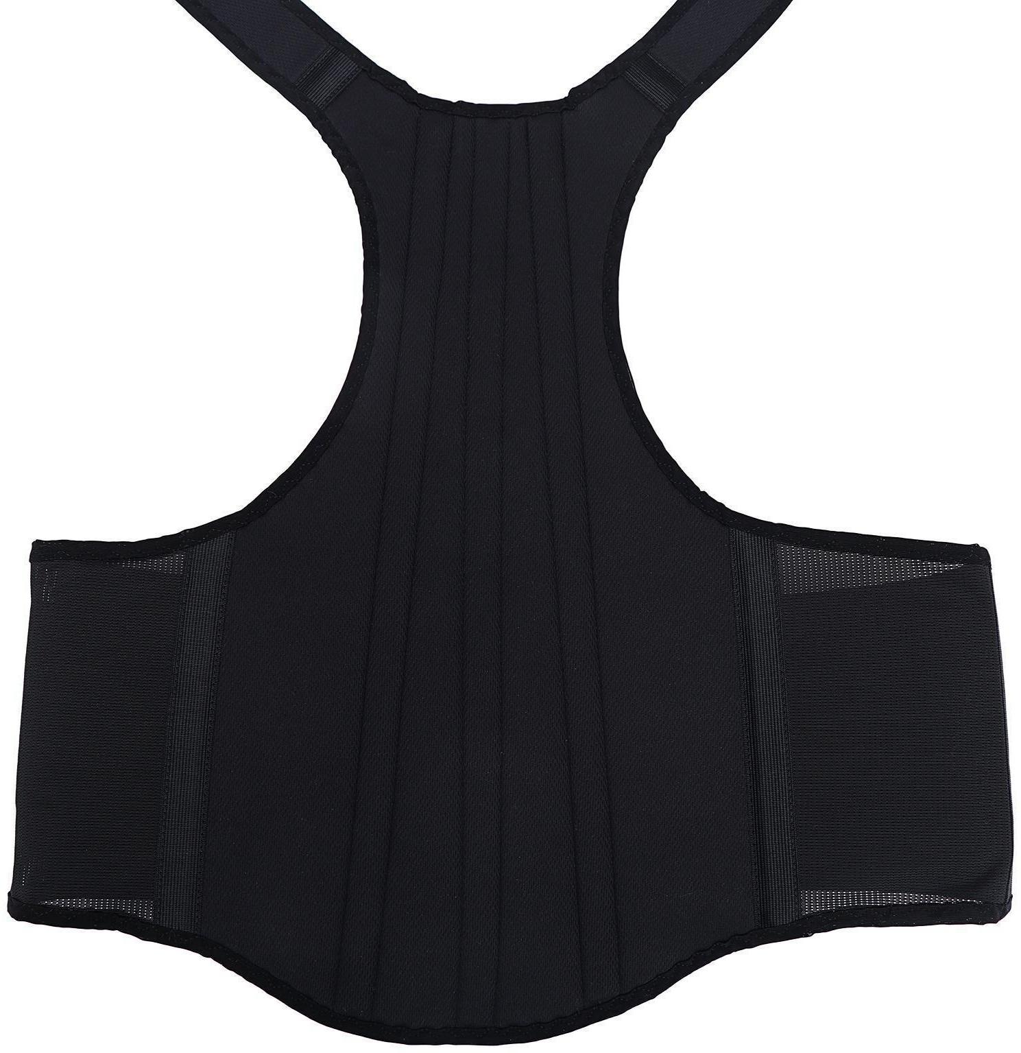 Корректор осанки НТ-КР-031, усиленный, 4 ребра, размер XL, цвет чёрный