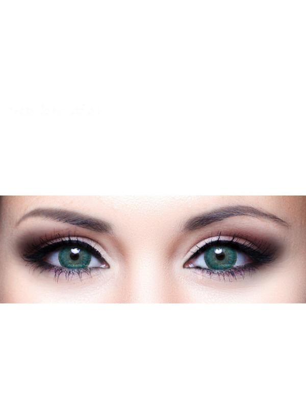 Цветные контактные линзы Adria 2Tone - Turquoise, -3.5/8,6, в наборе 2шт