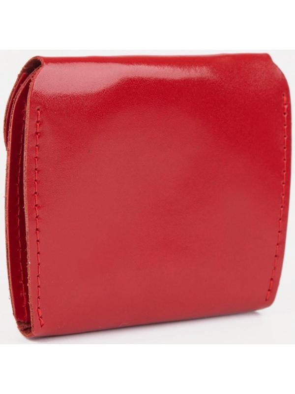 Монетница на кнопке, цвет красный