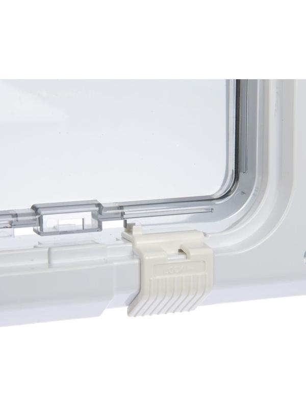 Дверца для кошек «БАРСИК», проём 145*145 мм, толщина двери 36-42 мм, белый