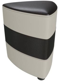 Банкетка НОРД, Тёмно-Коричневый/Белый БАШ