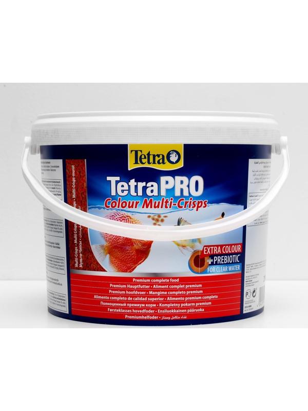 Корм TetraPro Colour для рыб, чипсы для окраса, 10 л.
