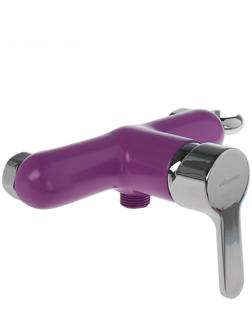 Смеситель для душа Accoona A8067S, однорычажный, фиолетовый
