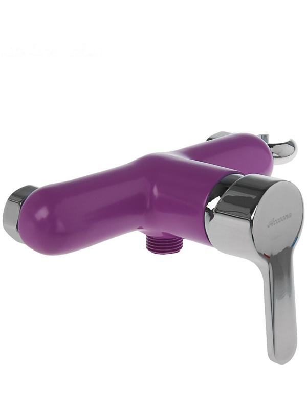 Смеситель для душа Accoona A8067S, однорычажный, фиолетовый