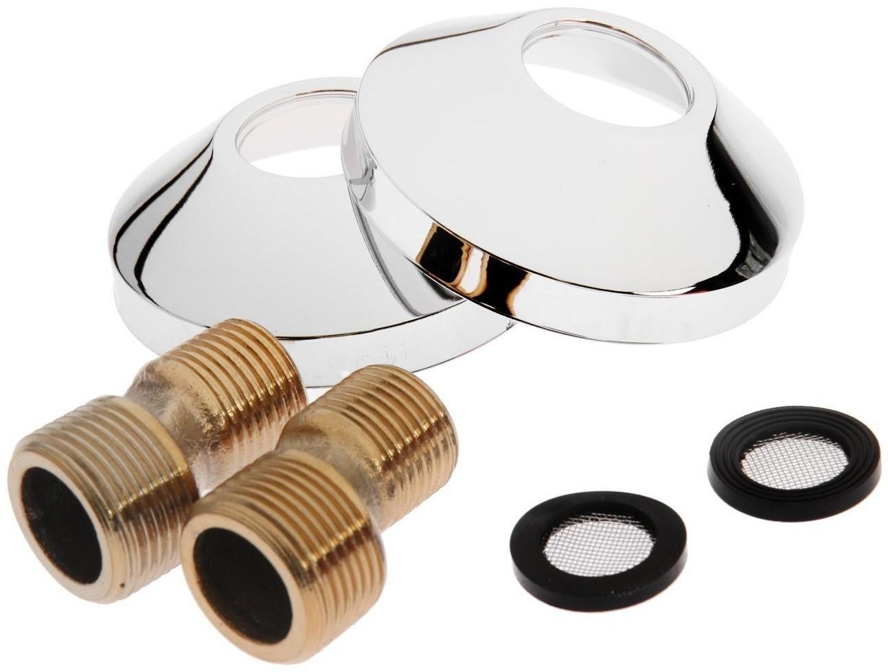 Смеситель для биде Accoona A3167G, однорычажный, лейка, белый