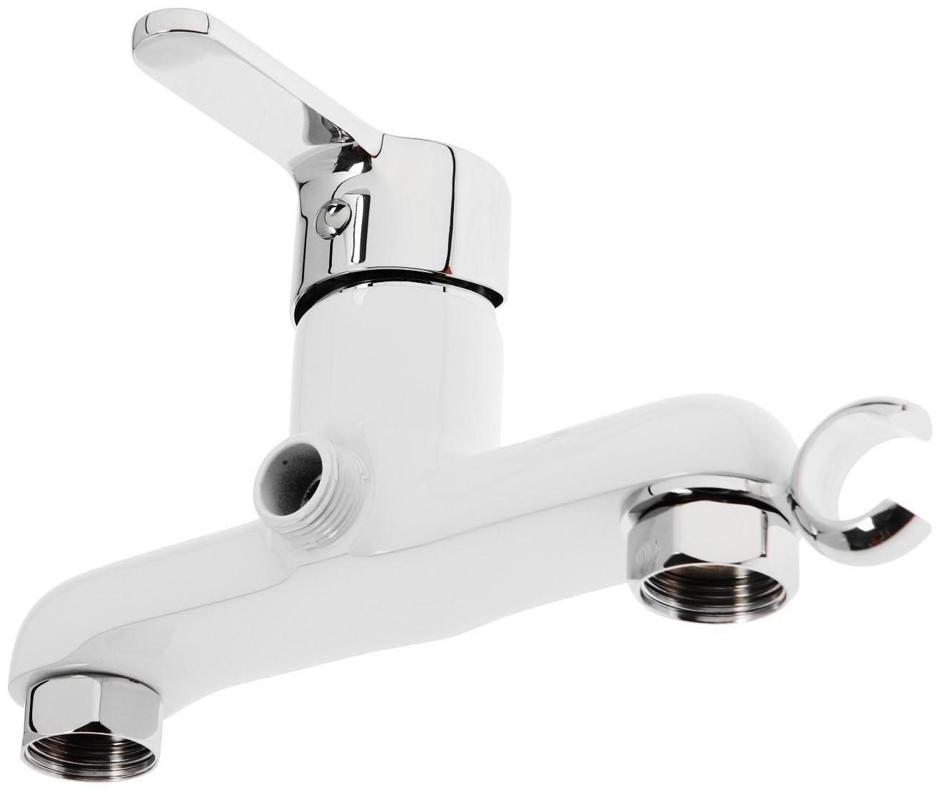 Смеситель для биде Accoona A3167G, однорычажный, лейка, белый