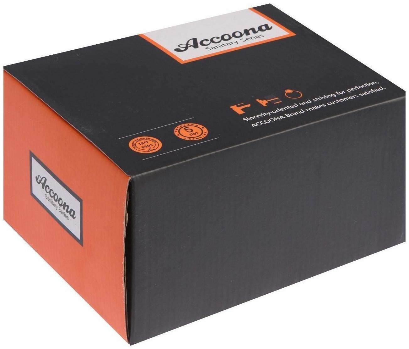 Смеситель для биде Accoona A3167G, однорычажный, лейка, белый