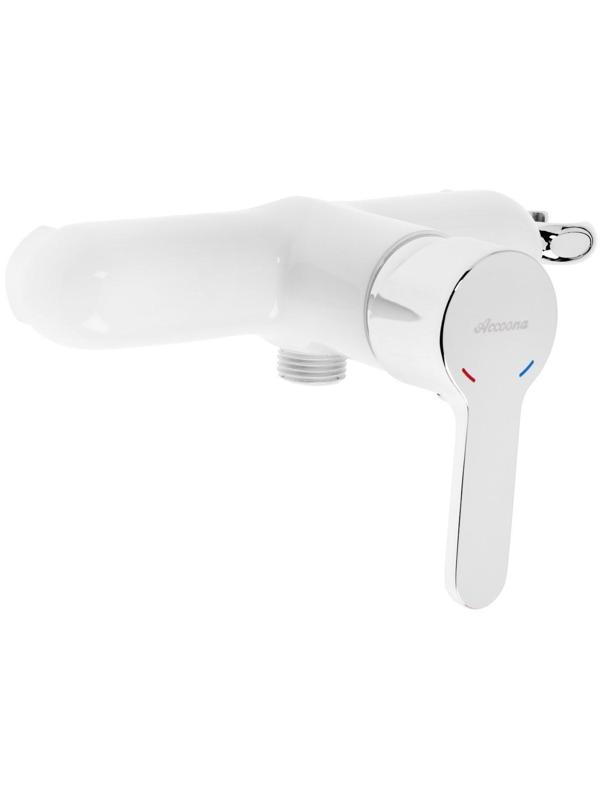 Смеситель для биде Accoona A3167G, однорычажный, лейка, белый