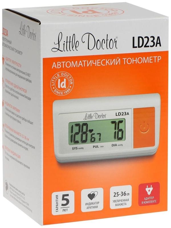 Тонометр Little Doctor LD-23А, автоматический, большая манжета 25-36 см, 4хАА, с адаптером