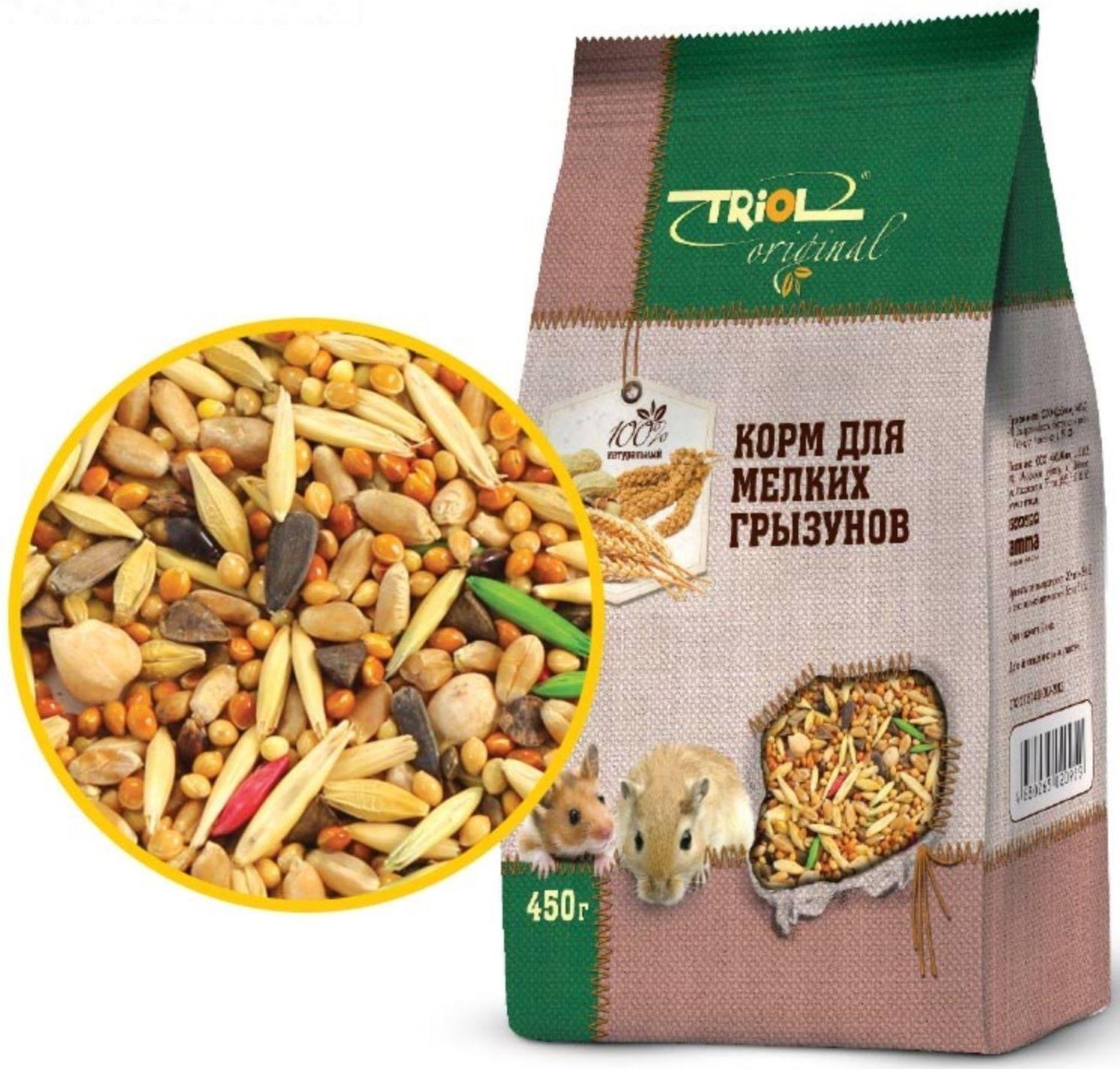 Корм Triol для мелких грызунов, 450 г.