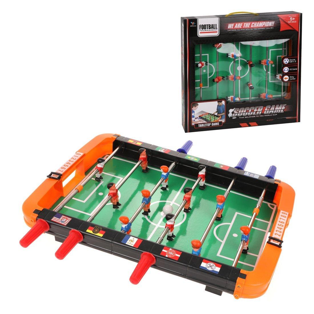 Настольная игра футбол, в компл. игр. поле 27*38см, наклейка, мяч х2шт.,
присоски х4шт.,кор