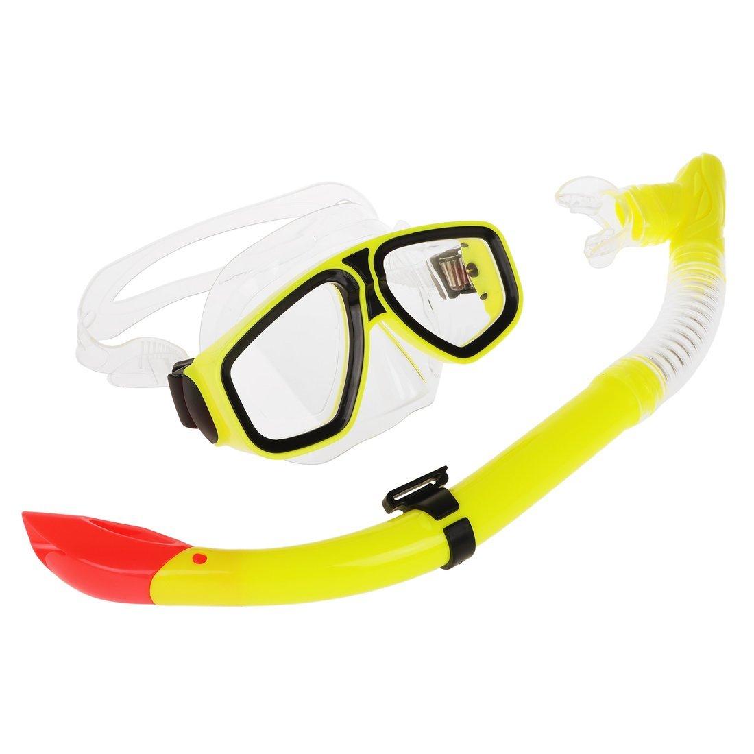 Набор для ныряния маска с трубкой. Цвета: желтый, зеленый и синий в ассорт.