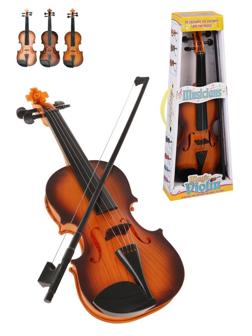 ДЕФЕКТ УПАКОВКИ Скрипка 39 см, в ассорт., кор.