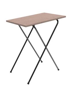 Стол для ноутбука TI_раскладной СЛКС-5 металл/ЛДСП черный/ясень шимо тем