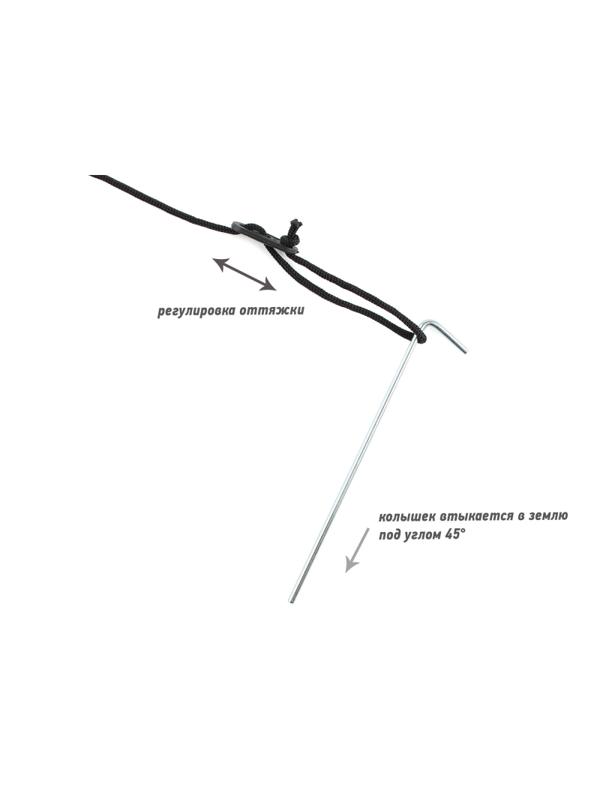 Палатка 2-х местная Greenwood Summer 2, синий/оранжевый,4690222176155