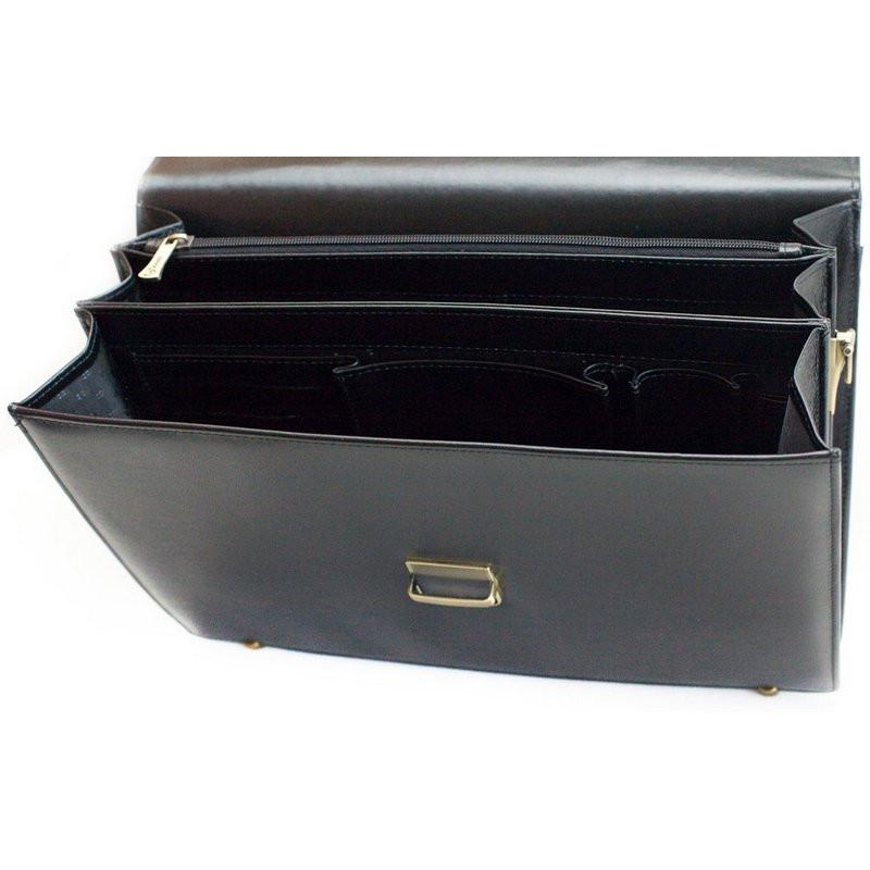 Портфель Grand натуральная кожа черный 01-033-0713