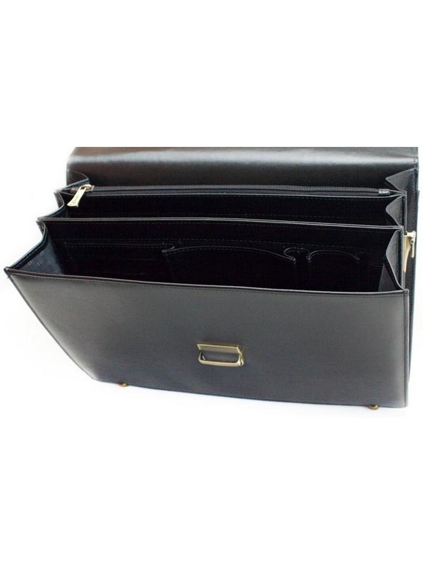 Портфель Grand натуральная кожа черный 01-033-0713