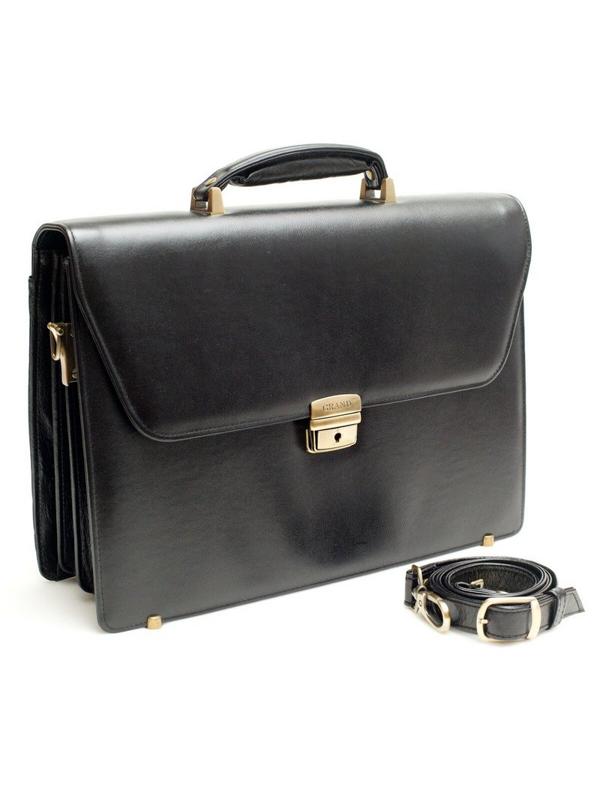 Портфель Grand натуральная кожа черный 01-033-0713